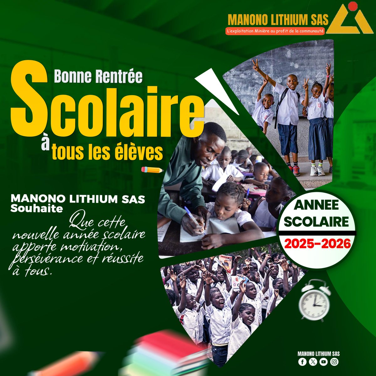 Rentrée scolaire 2025 - 2026 en RDC... Bonne année scolaire à tous les élèves du territoire de Manono, du Tanganyika et de toute la RDC ... <a href="/Presidence_RDC/">Présidence RDC 🇨🇩</a> <a href="/ChrisKitungwa/">Christian Kitungwa</a> <a href="/AssembleeNatRDC/">Assemblée nationale 🇨🇩</a> <a href="/CelestinMuganza/">Célestin MUGANZA MIGEBE</a> <a href="/MinMinesRDC/">Ministère des Mines - RDC</a> <a href="/MinisterEDU_NC/">Ministère de l'Education Nationale-NC</a>