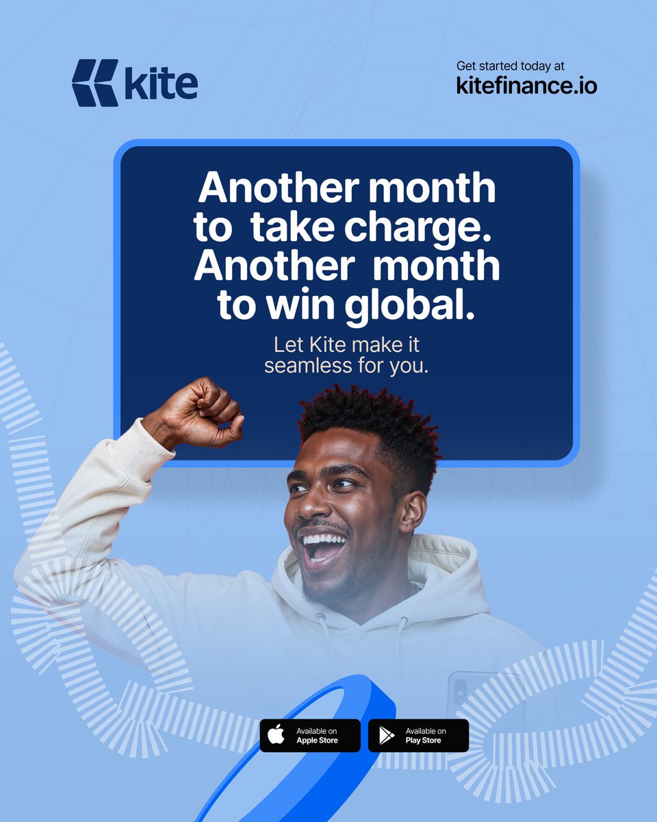 UseKitehq's tweet photo. Another month to take charge. Another month to win global. 🌍🚀
 With Kite, your money moves stay seamless. Open accounts, get paid, and go borderless without stress. 

Ready? Let’s make this month count!

#HappyNewMonth
#UseKite
#KiteFinance https://t.co/2pRxOH0BjJ
