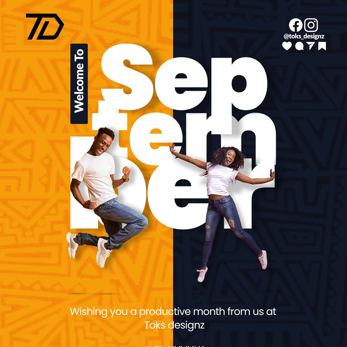JerryToksSam's tweet photo. ✨ Welcome to September ✨
New month, new energy, new opportunities! 🚀

Stay connected with us for creative designs that speak louder than words.
👉 WhatsApp: https://t.co/D4Pc1MAIDB
👉 Instagram: https://t.co/DyBehlWWEv

Wishing you a productive September from Toks Designz 🧡💙 https://t.co/IYTY6a4Xns