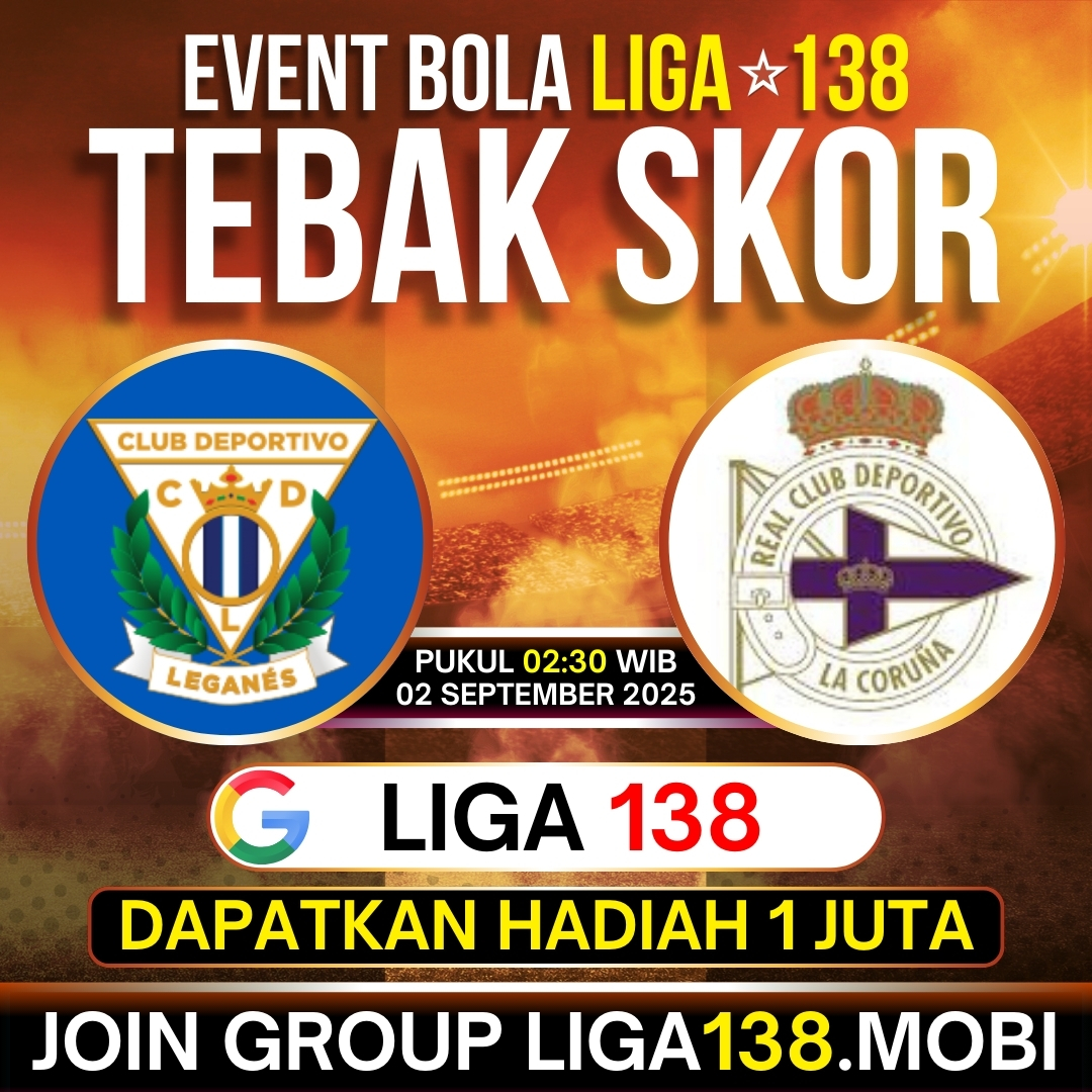 liga_138's tweet photo. 🚀 KUIS TEBAK SKOR LIGA138 🚀

🎯 Huesca vs Eibar
🎯 Leganes vs RC Deportivo

Link: https://t.co/u8vvQf3QNU
TOTAL HADIAH 1.000.000 UNTUK 100 PEMENANG!!! #tebakskor

#liga138 #eventtebakskor #eventparlay #eventbola #eventmixparlay https://t.co/qA9QYFYd3N