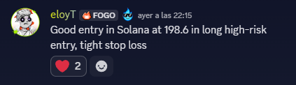 Another entry with a profit. Congratulations to those who entered. It could go up between 203 and 205.
<a href="/FogoChain/">Fogo</a>