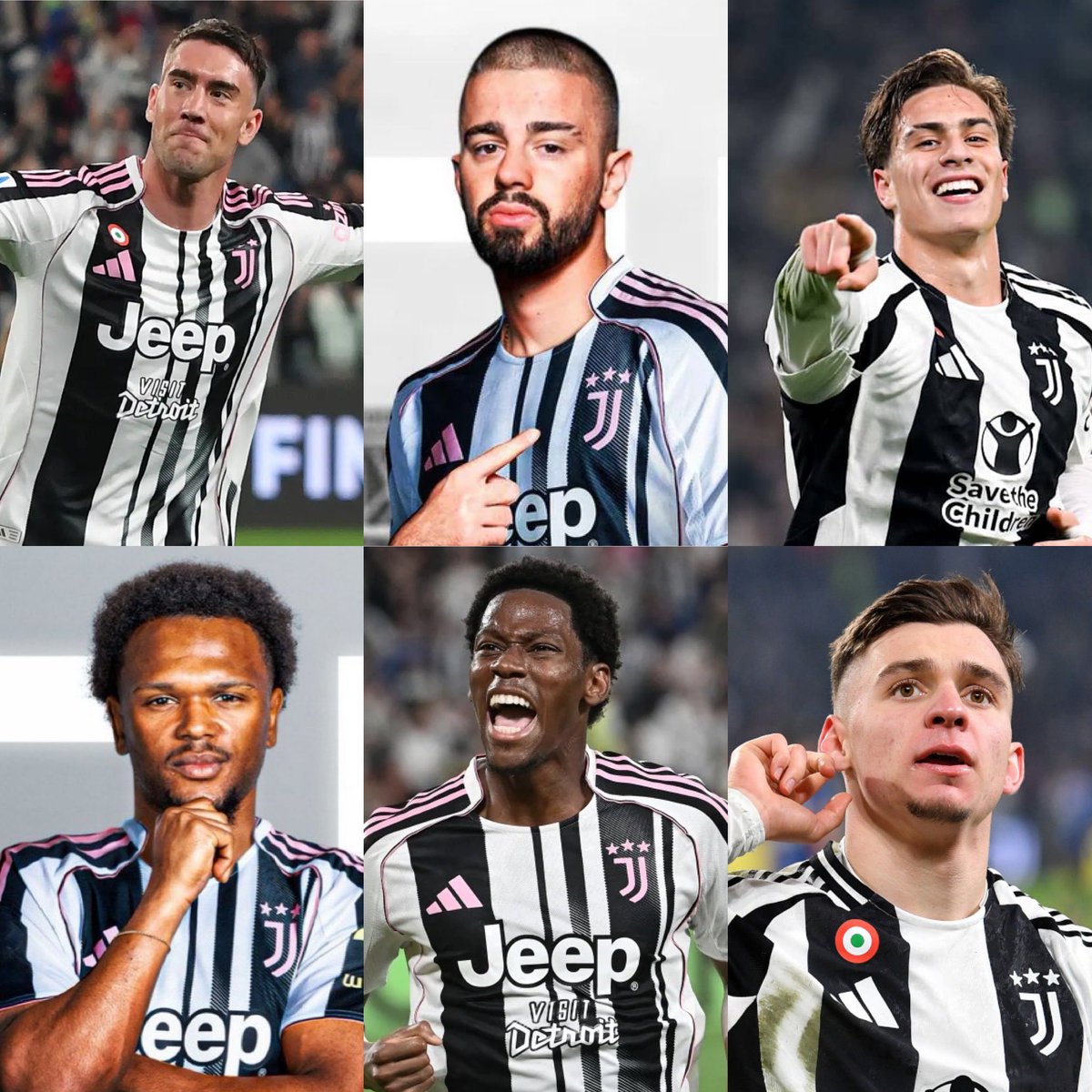 This feels like a pretty impressive forward line for the season. #Juventus