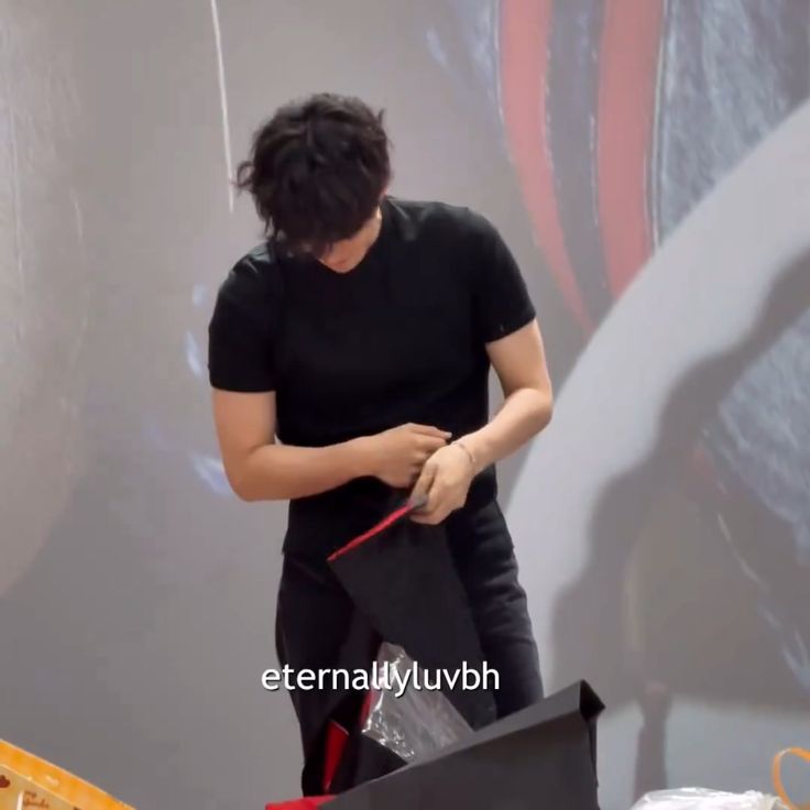 no caption just baekhyun in plain black shirt