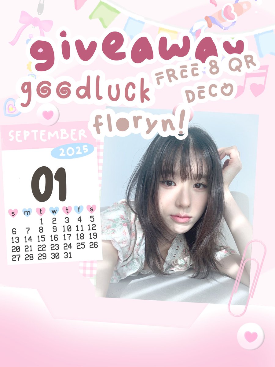 ESherphine's tweet photo. ૮꒰   ྀི help repost, macii! 🧸 🎀 ‧₊˚ 

helloo, temen-temen! dalam rangka butuh apresiasi dari kalian, kak Floryn @bunnyartms ada 8 FREE QR DECO untuk 8 orang pemenang nih. ayo ikutan &amp; berikan goodluck wishes terbaik kalian untuk kak Flo <3 scroll down untuk lihat rules. ♡ https://t.co/8UB3co5YCL