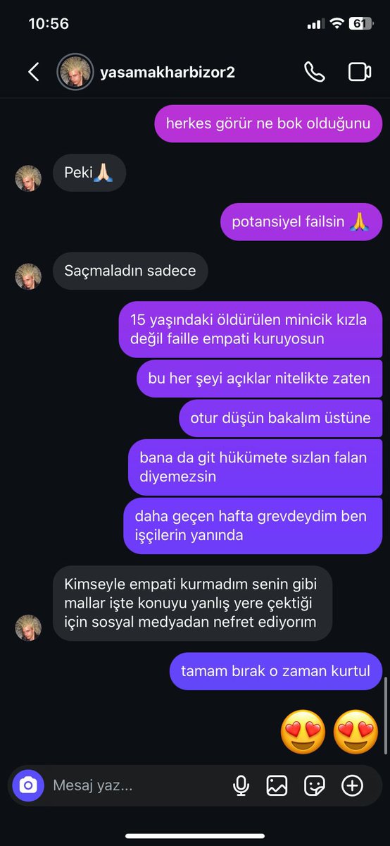 yayabilir miyiz insta yasamakharbizor2 postu sildi kücücük ölmüs bi kızı linclettirip faili haklı cıkaracak aklı sıra.