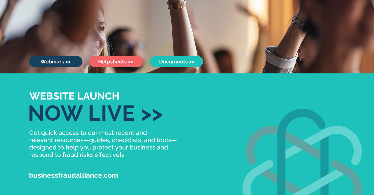The Business Fraud Alliance website has officially launched.
Proud to be working together to protect businesses and stop fraud.
#BFA #BussinessFraudAlliance
👉 businessfraudalliance.com