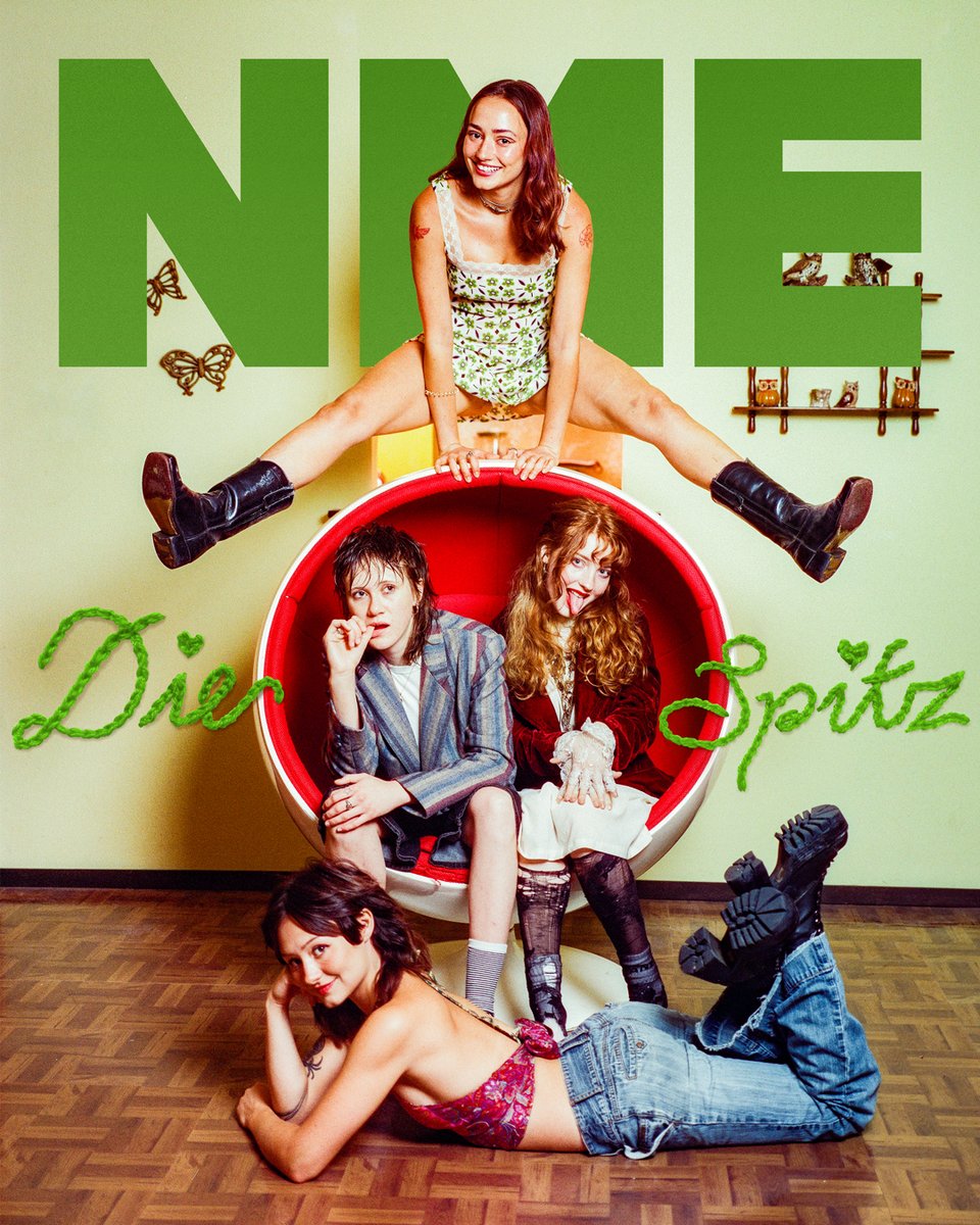 NME's tweet photo. Die Spitz are here to break apart the stultifying air of your day-to-day, and they’ll do it their way. That’s a feeling reinforced by their imminent debut album ‘Something To Consume’, which finds them “doing whatever the fuck we want”.

Read #NMETheCover: https://t.co/kyhbAMJv6H https://t.co/f6S3e1scpW