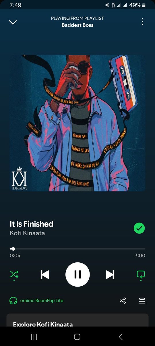 Baddest Boss (@revteabread69) on Twitter photo What did <a href="/KinaataGh/">Kofi Kinaata</a> put into this tune. Been on repeat ever since 🎧💚
Out Now on all Digital Platforms 🔥🔥
#TeamMooove #ItisFinished What did <a href="/KinaataGh/">Kofi Kinaata</a> put into this tune. Been on repeat ever since 🎧💚
Out Now on all Digital Platforms 🔥🔥
#TeamMooove #ItisFinished