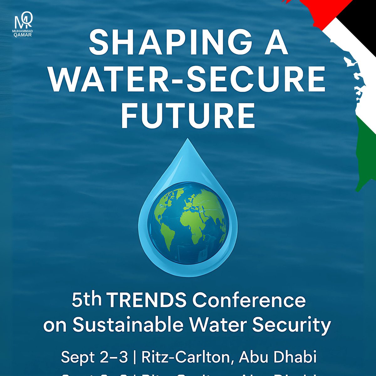 Qamarkhan7846's tweet image. Abu Dhabi is hosting the 5th TRENDS Conference on Sustainable Water Security on September 2 and 3 at the Ritz-Carlton, Grand Canal. Themed Sustainable Water Security: Shaping a Water-Secure Future Through Innovation and Knowledge,