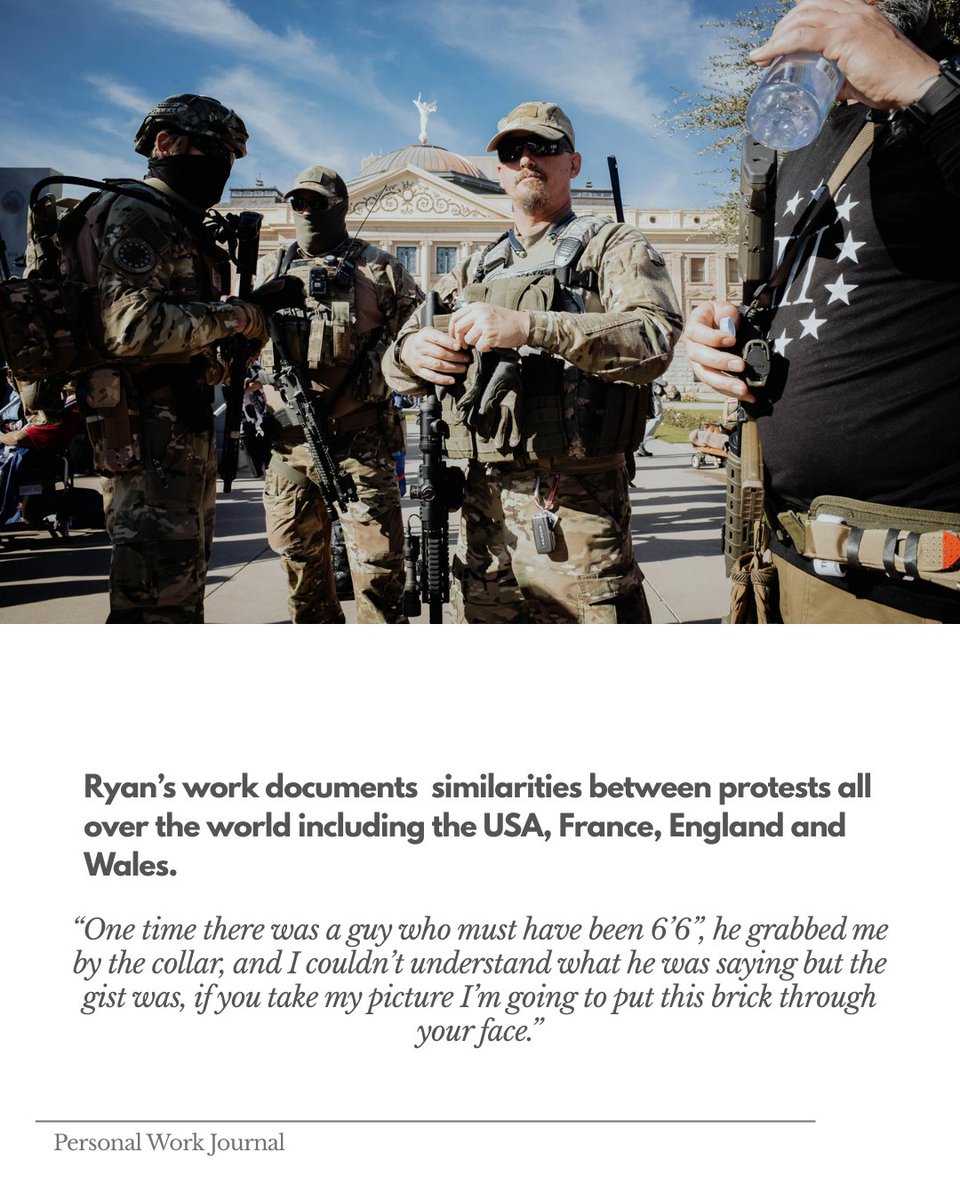 magnetoJJ's tweet image. Ryan Thomas is an early career #photojournalist with a strong intererst in #protestphotography. We sat down with him and chatted about his work in the USA, France and the UK, and his #selfpublished #photobook.

personalwork.online