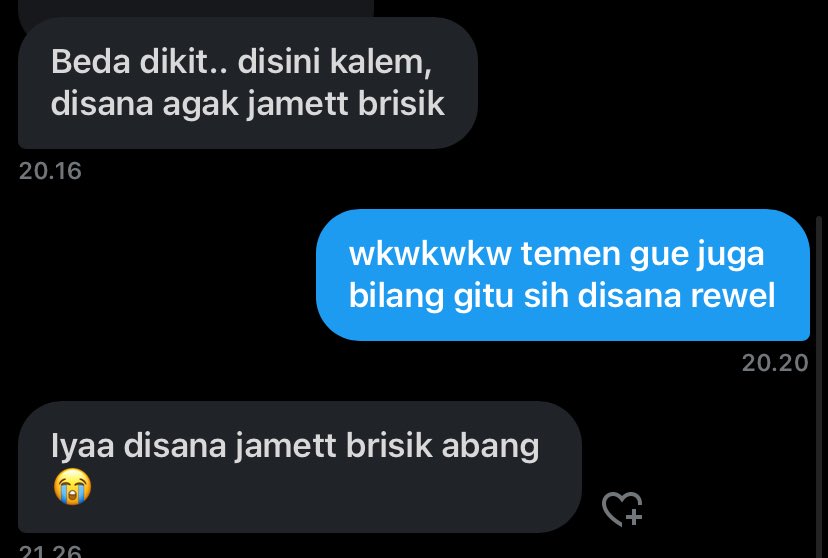 Kalau katanya begitu ye.