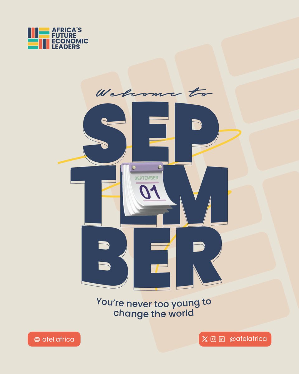 Welcome to September✨✨

A month to dream bigger, lead stronger, and make a lasting impact.

#AFEL #Happynewmonth #September2025