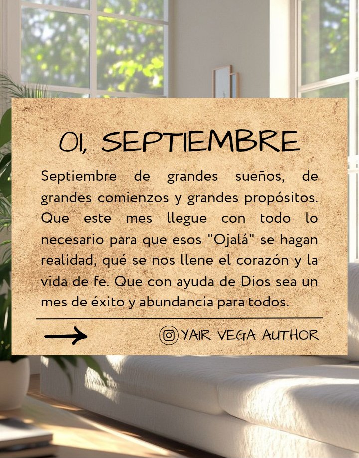 Nuevo mes de éxito y bendición ✨❤️