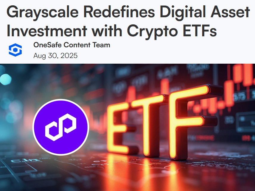 🚨 Big news for <a href="/0xPolygon/">Polygon</a> 🚨

🟣 Grayscale just filed for spot crypto ETFs featuring Polygon ( $POL ) and Cardano ( $ADA ) 

Why it matters for $POL ⬇️

• Institutional Access – ETFs open the door for traditional investors to gain exposure to $POL without touching wallets or