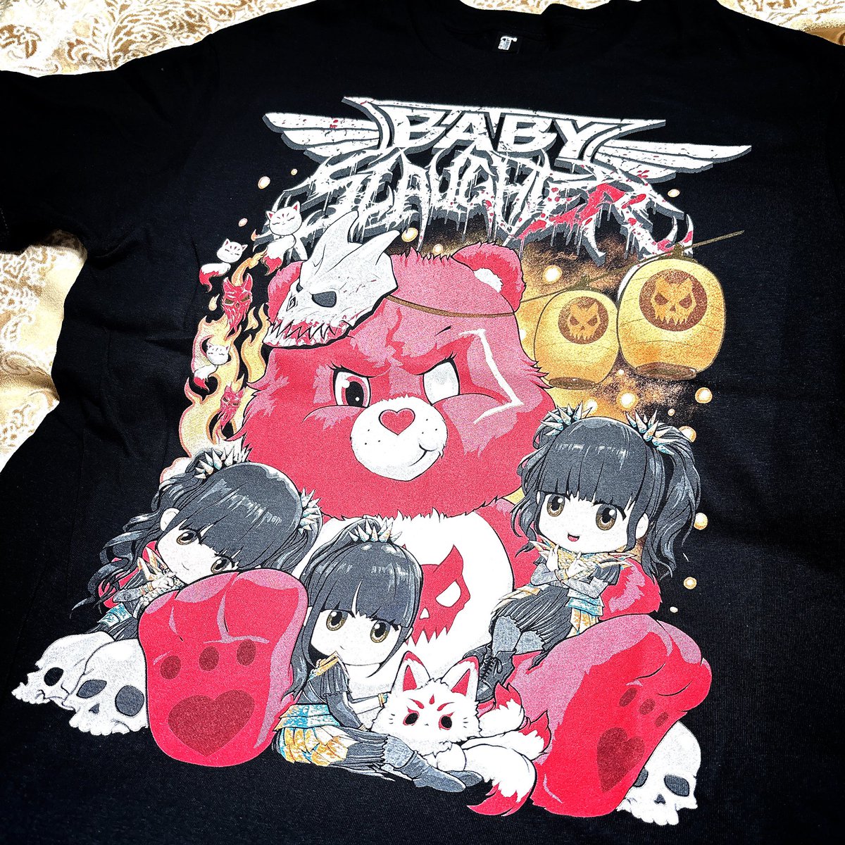 FV_Malie_Nao's tweet photo. 5月31日に注文したBABYSLAUGHTERTシャツが
Polandから届きました!カワヨ💝
ようこそ我が家へ🤘🦊🐻🏮💀
#BABYSLAUGHTER
#SlaughtertoPrevail
#BABYMETAL https://t.co/C22xKIMdwr