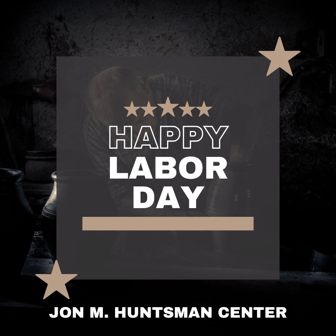 Happy Labor Day from everyone at the Huntsman Center! We'll be closed today in observance of the holiday and will reopen tomorrow, September 2nd.