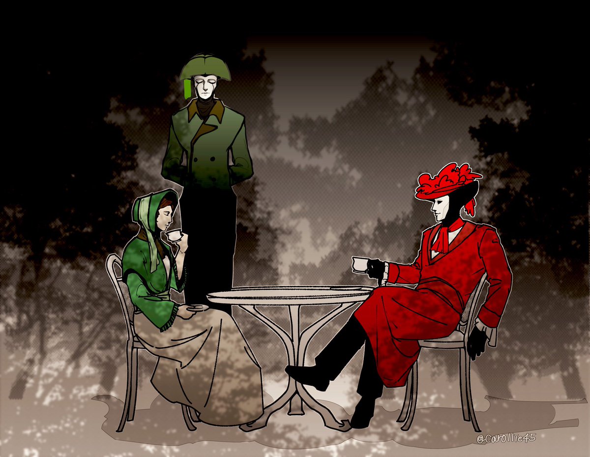 갠적으로 이 그림 좋아함 묘지기들의 티타임
