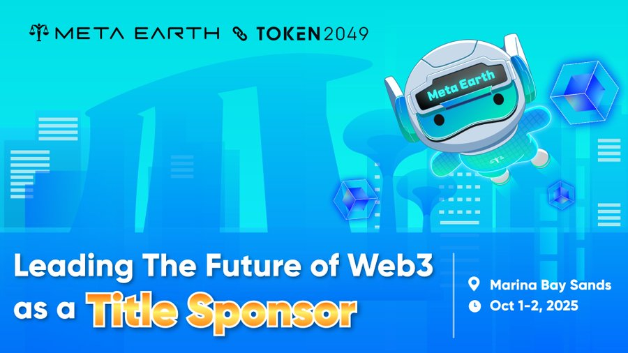 MetaEarth_ID's tweet image. 🚀Singapura, sekarang giliranmu

#MetaEarth bawa vibes Uptober ke @token2049 🇸🇬

Kali ini hadir sebagai TITLE SPONSOR siap bikin sejarah lagi 🌏💚

🗓 1–2 Oktober | Marina Bay Sands | Booth Level 1 PB1 (25–32)