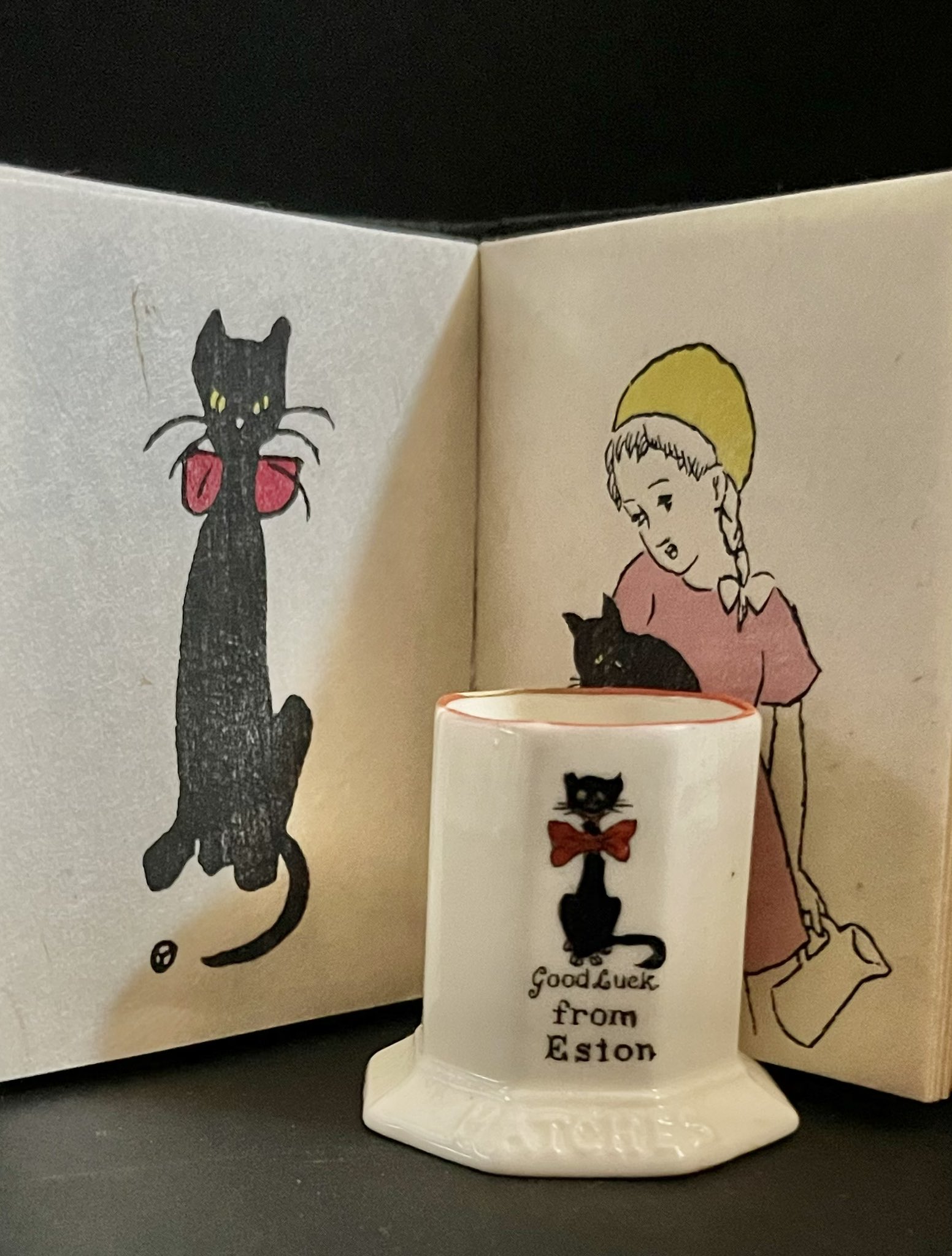 Ganache*　クレステッドチャイナ　グッドラック　黒猫　4点おまとめ Ganache* クレステッドチャイナ グッドラック 黒猫 4点おまとめ