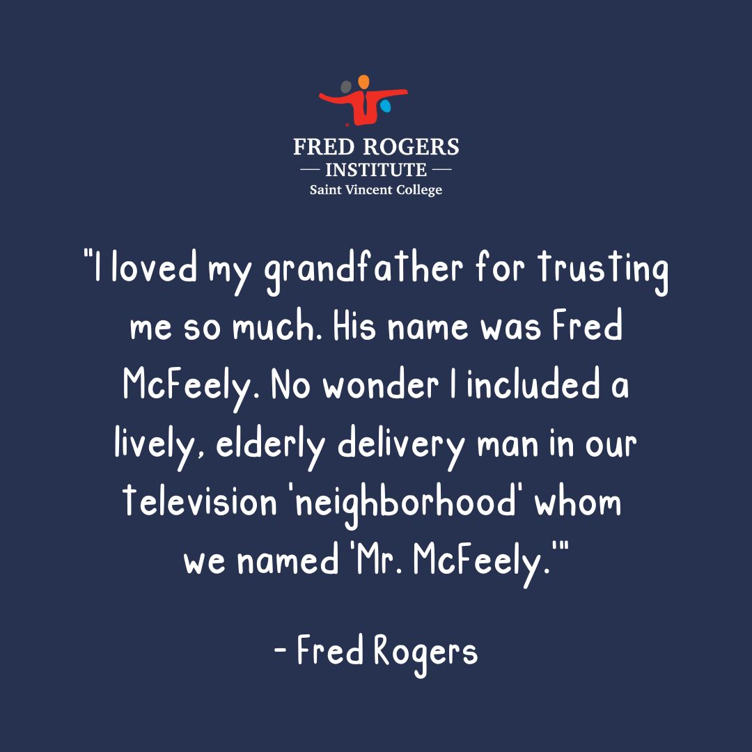 This Sunday, September 7th is National Grandparents' Day. We hope you take some time this weekend to remember and celebrate the generations who came before you and who loved you into being. #FredRogers #Grandparents #Love