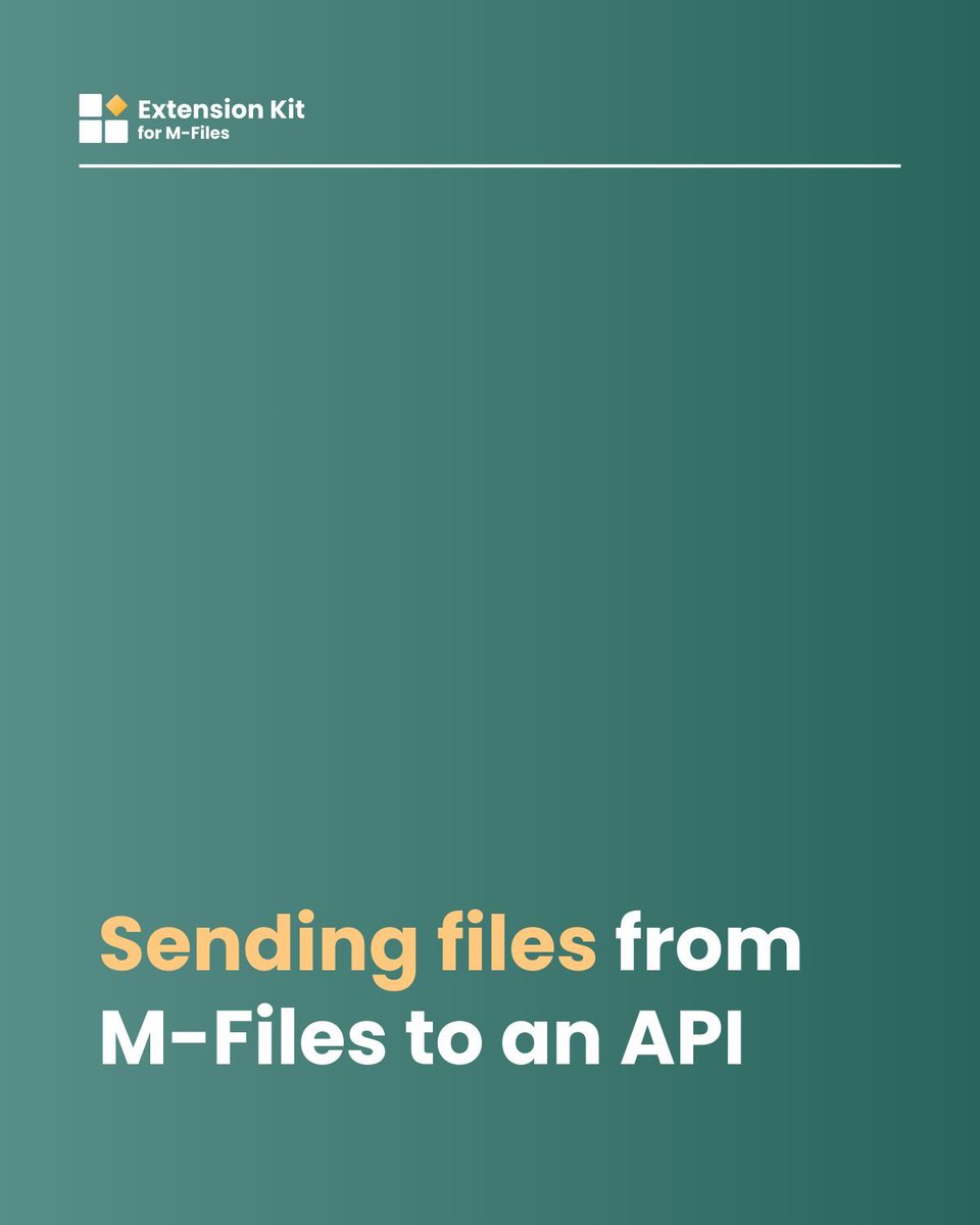 unitflyaddons's tweet image. Need to send documents from #MFiles to an external system through an API? 
With the HTTP Integration module in #ExtensionKitCore, itโs easier than you think. 
Swipe through to see the steps ๐
Want more tips like this? Subscribe now โ๐ผbuff.ly/CITaMeD