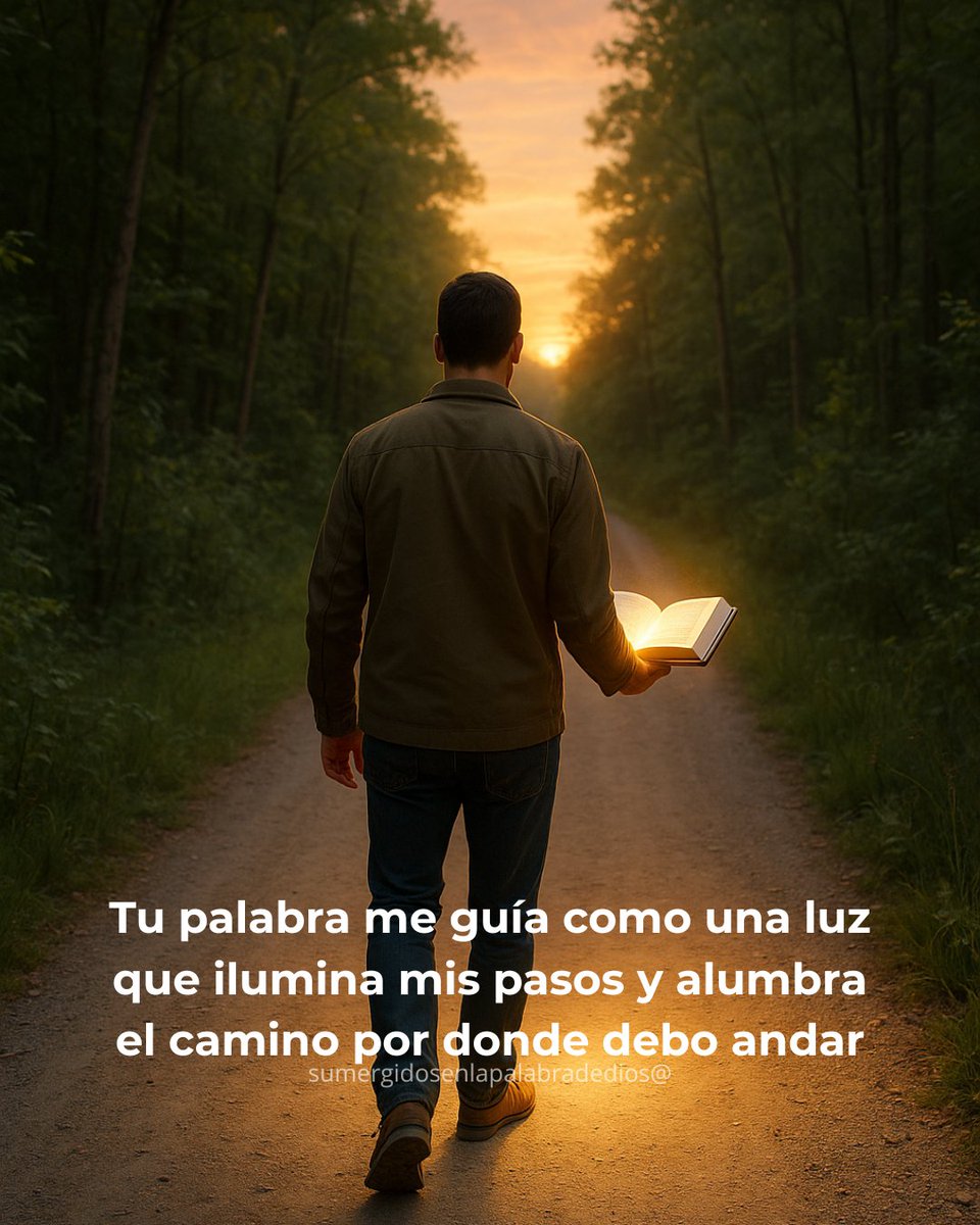 Aunque el camino parezca incierto, su palabra ilumina cada paso y nos da dirección segura. Confiar en su guía transforma la duda en certeza y la oscuridad en claridad. Avanzar con Dios es avanzar con paz y confianza, sabiendo que nunca caminamos solos. 🌿

🔎Lee:  Salmos 119:105