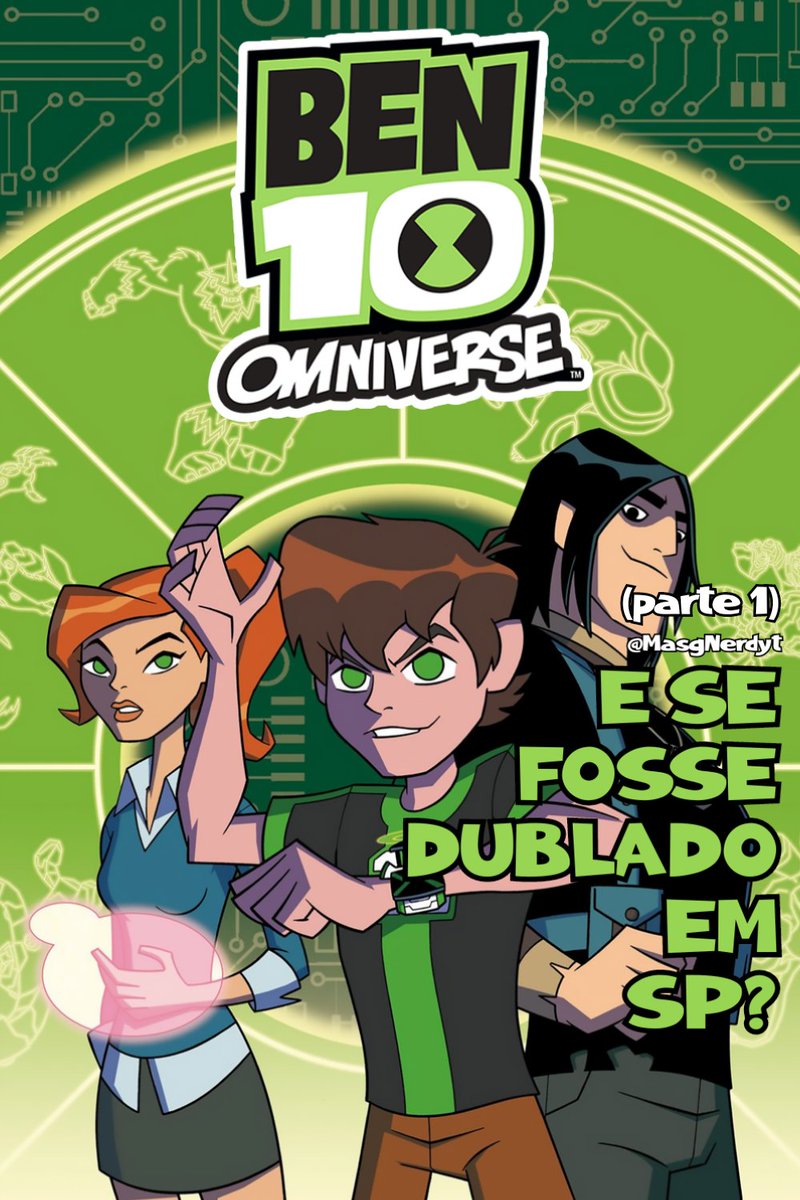 "É só um relógio, seja um herói"

Pra começar esse dia bem 10, bora um fancast de uma das séries q deu pra falar na época, mas q tbm marcou gerações. segue o fio 🧶:

- E SE BEN 10: OMNIVERSE FOSSE DUBLADO EM SÃO PAULO? | THREAD 👽 - PARTE 1

SE CURTIU: ❤️+🔁