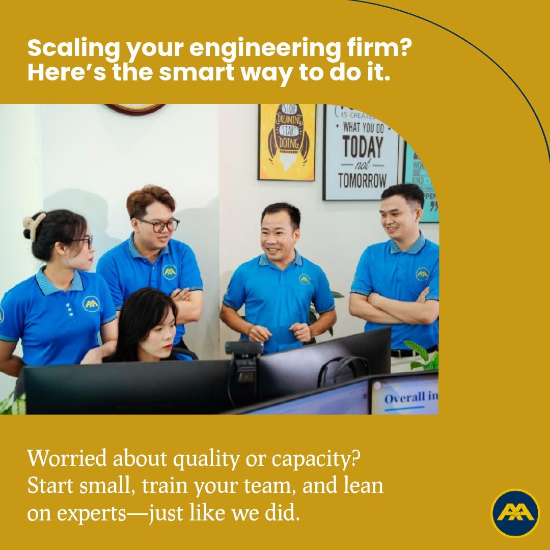 AxaEngineers's tweet image. Worried about scaling without losing quality? Start small—add one project at a time. Train your team and partner with experts. Growth is a step-by-step process. Ready? Email contact@axaengineers.com
#OutsourceCivilEngineering #AXAEngineers