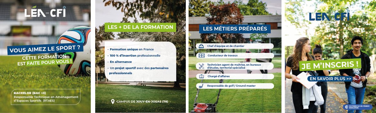 📢 Toujours à la recherche d'une formation pour la rentrée ? 
Le monde du paysage te plait ? 🌿
Tu aimes le sport en extérieur ? ⚽️  

Découvre le Bachelor #RTAES sur notre campus de Jouy-en-Josas 🧑‍🎓

Plus d'infos 👉 lea-cfi.fr/bachelor-respo…
#formation #apprentissage #alternance