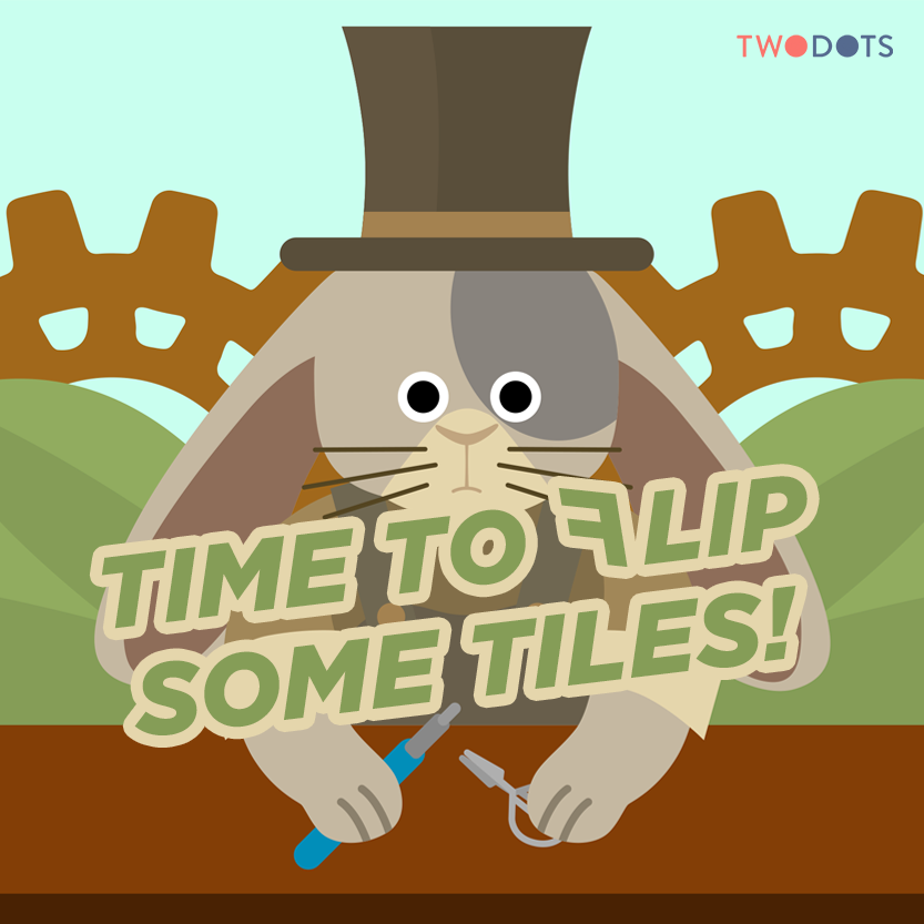 TwoDots's tweet image. 🕰️ IT’S FLIP TIME: twodot.onelink.me/5Gbn/PLAY

🐰 Mr. Tick-Tock Clock marks the hour: It’s Flip time in Two Dots, also known as the time to win rewards and level up! 

This month’s new event will be soon available to you, Dot Explorers. Watch the clock! 

#TwoDotsGame #TwoDotsFlip…