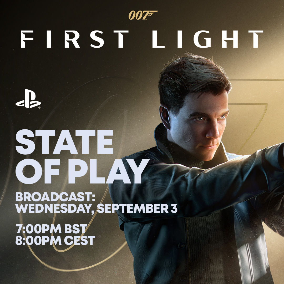 PlayStationEU's tweet photo. State of Play presents a 007 First Light deep dive on 3rd September

Get ready for over 30 minutes of new gameplay. Full details: https://t.co/LPwNNDunzB https://t.co/SWKKxmjjlZ