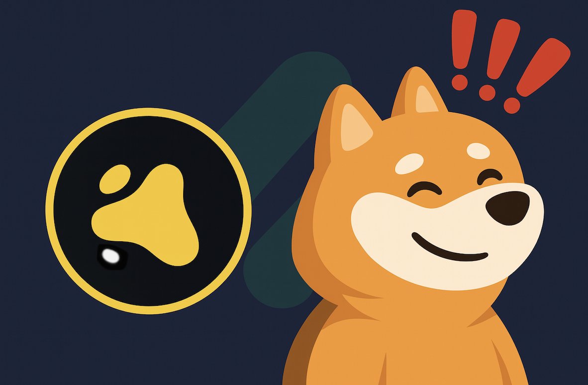 KOLS platform update featuring BONK dog illustration
