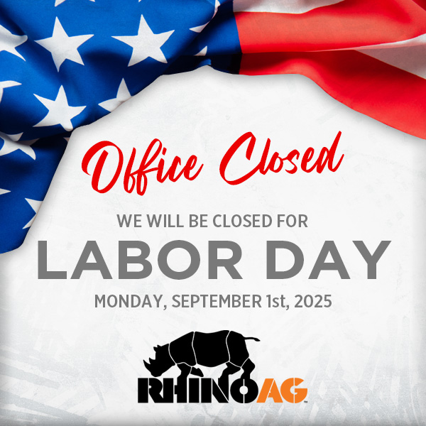 rhinoag's tweet photo. This Labor Day, we pause to honor the hardworking men and women who keep America moving forward. 💪
Our offices will be closed Monday, Sept. 1 and will reopen Tuesday, Sept. 2.
Enjoy a safe and well-deserved holiday!
#rhinoag #laborday https://t.co/zoa5u72maI