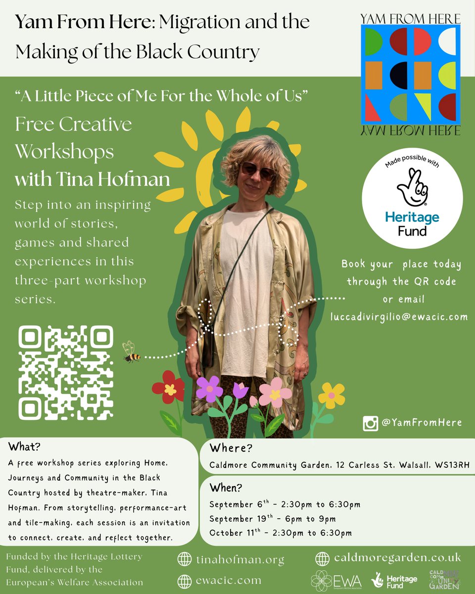 "A Little Piece of Me for the Whole of Us"

Free Arts Workshop Series with Tina Hofman, as part of our Yam From Here project.

Step into an inspiring world of stories, games, and shared experiences with Tina Hofman – performer, director, and co-founder of Notnow Collective.