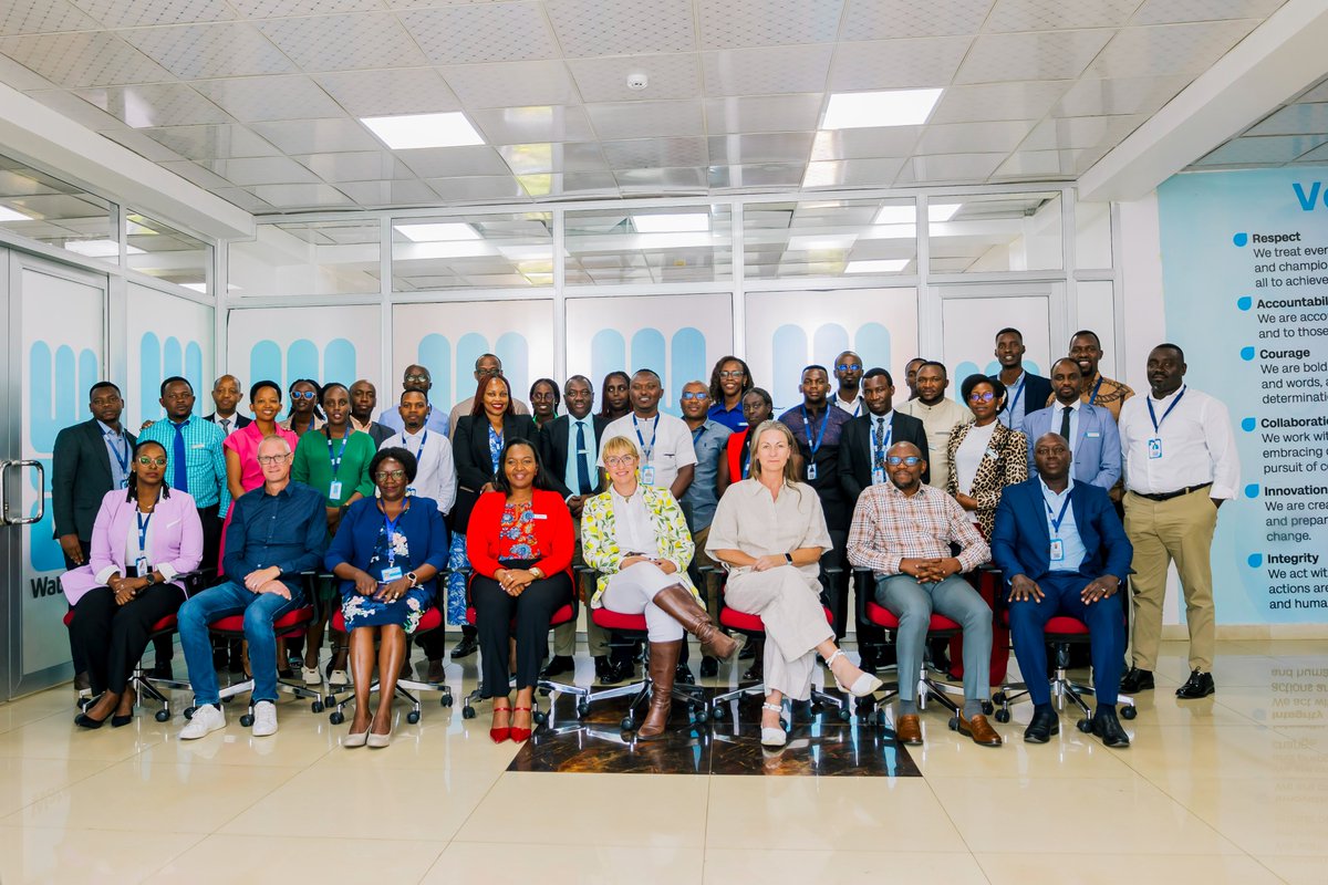 WateraidRwanda's tweet photo. 🌍 We are thrilled to welcome the WaterAid Trustees delegation for a weeklong visit to our Country Programme in Rwanda. Today, the Trustees attended our Monday Morning Meeting, met with leadership and staff, and learned more about our work in Rwanda. 

#ChangesStartsWithWater https://t.co/yeqXOzFGSE