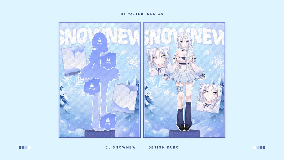 #kkurowork

설뉴 님 (@/SnowNew_krv) RT 포스터 제작하였습니다!
가장 자신 있는 색감 + 예쁜 모델이라 디자인이 예쁘게 나온 거 같네요 ꒰´ᆺ`๑꒱