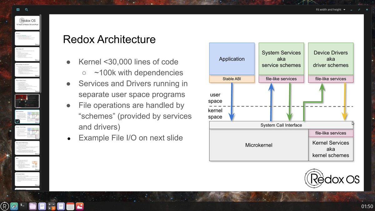 This Month in Redox - August 2025

This month was very exciting as always: RustConf 2025, New Build Engineer, COSMIC Reader, Huge Space Saving, Better Debugging, Boot Fixes, New C/POSIX functions, many fixes and lots more!

redox-os.org/news/this-mont…