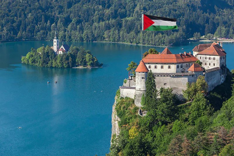 Levičarjem se je skeglalo...vlačijo nas v terorizem in proti demokraciji! Kdo si drzne tole obešati na grad... čas bo da se zberemo na desni. Če ne za drugo, da se odstrani tole sranje. Čigav pa je grad? Levi sirgurno ni!