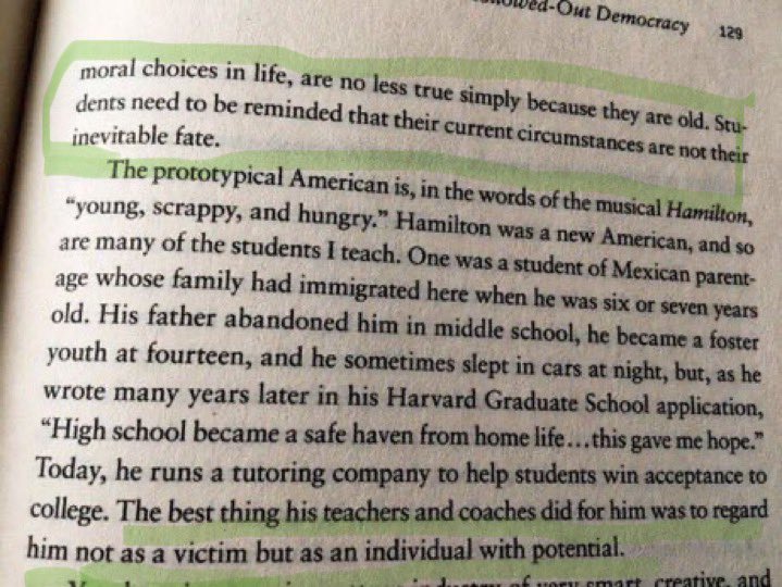 “The old truths about the value of study &amp; hard work, of deferred gratification &amp; determination…are no less true simply because they are old. Students need to be reminded that their current circumstances are not their inevitable fate.”

-<a href="/JeremyAdams6/">Jeremy S. Adams</a> in ‘Hollowed Out’