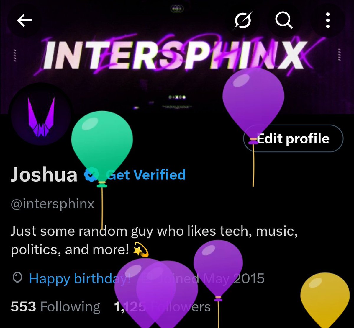 intersphinx's tweet image. Yay balloons!  🥳