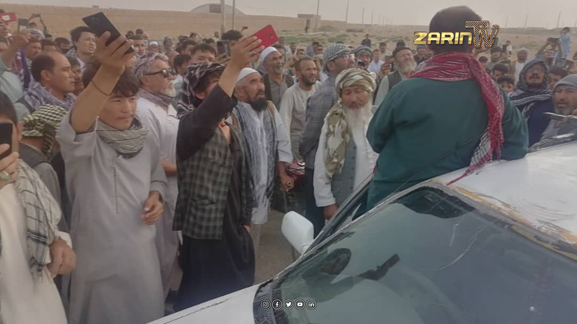 باشندگان کمپ سخی مزار شریف اعتراض کردند