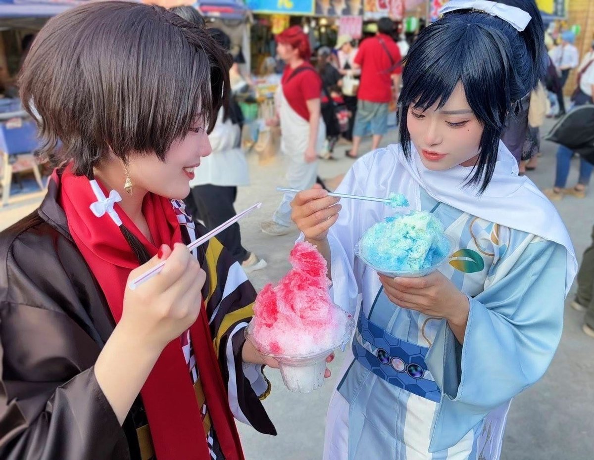 cosplay
沖田組とかき氷🍧
#松戸アコスタ