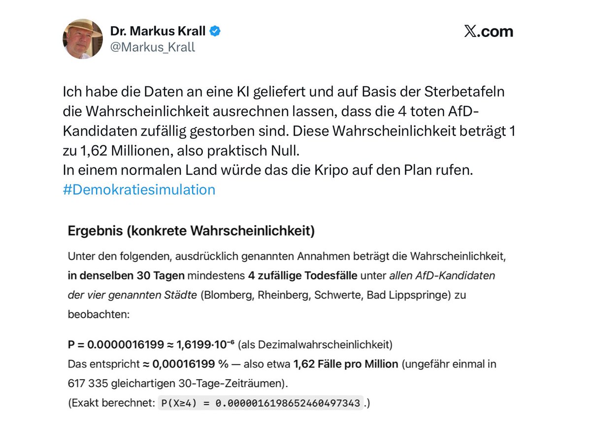 FlorianGallwitz's tweet image. Das Problem hier ist wie so oft nicht die KI, sondern der komplett ahnungslose Benutzer.