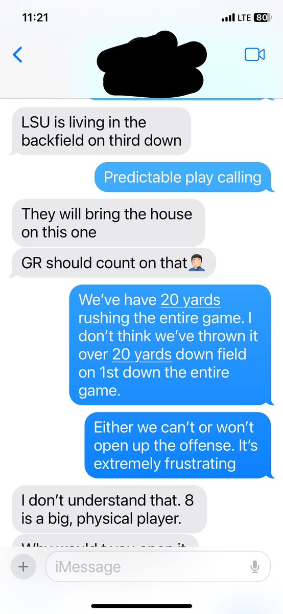 Spartanburg J (@jspartanburg) on Twitter photo Actual txt convo between myself and a friend, beginning of the 4th qtr Saturday night.
Then Coach Kelly repeats my thoughts after the game. Clemson’s Offense was PREDICTABLE. 0-1. 🤷🏻♂️
Also, Good win last night USC 1-0
<a href="/TheRobBrownShow/">The Rob Brown Show</a> <a href="/TheColeBryson/">Cole Bryson</a> <a href="/CamSmith38/">Gamecock Cam🐔</a> <a href="/JDWyatt06/">JD Wyatt</a> Actual txt convo between myself and a friend, beginning of the 4th qtr Saturday night.
Then Coach Kelly repeats my thoughts after the game. Clemson’s Offense was PREDICTABLE. 0-1. 🤷🏻♂️
Also, Good win last night USC 1-0
<a href="/TheRobBrownShow/">The Rob Brown Show</a> <a href="/TheColeBryson/">Cole Bryson</a> <a href="/CamSmith38/">Gamecock Cam🐔</a> <a href="/JDWyatt06/">JD Wyatt</a>