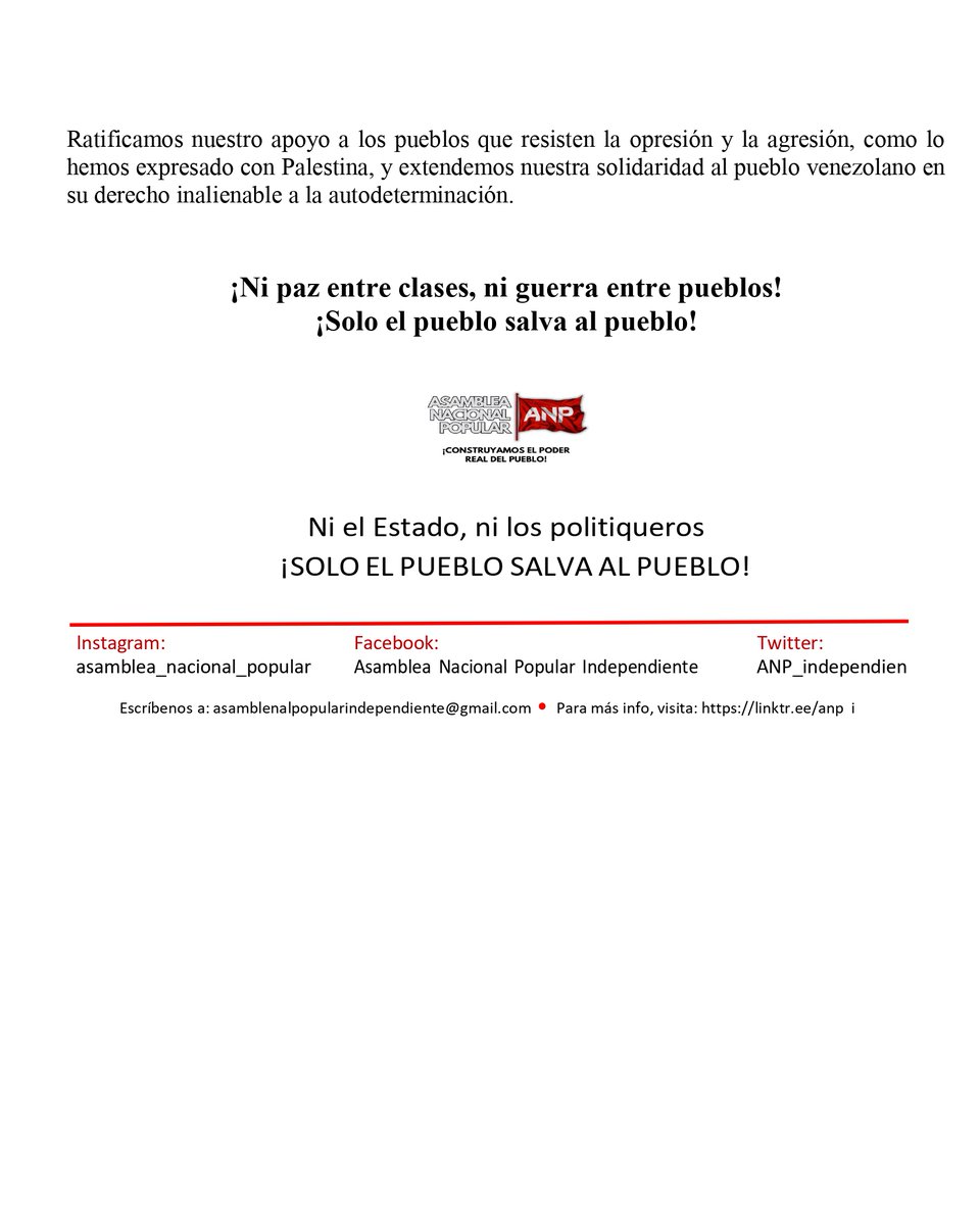 "Desde Colombia rechazamos firmemente el envío de tropas estadounidenses hacia Venezuela, medida que se enmarca en la ofensiva imperialista de Estados Unidos para afianzar su control militar, político y económico en América Latina y el Caribe".
👇
acortar.link/PNmUoL