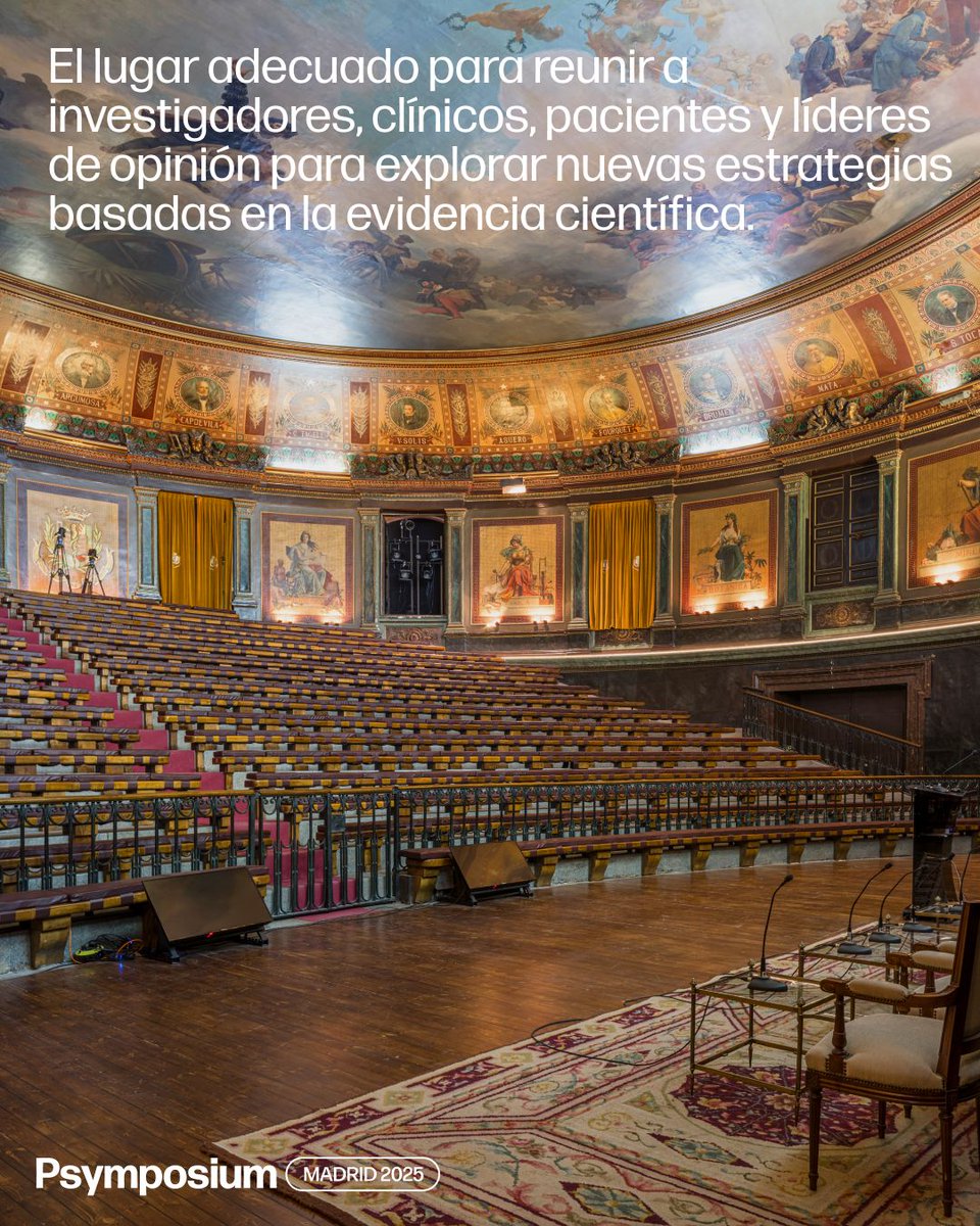 Psymposium Madrid 2025, la primera gran conferencia científica-clínica sobre salud mental y terapias asistidas por psicodélicos aquí, en el Ilustre Colegio Oficial de Médicos de Madrid (ICOMEM) del 2 al 4 octubre (+info, programa y entradas en: inawe.life/psymposium/ )