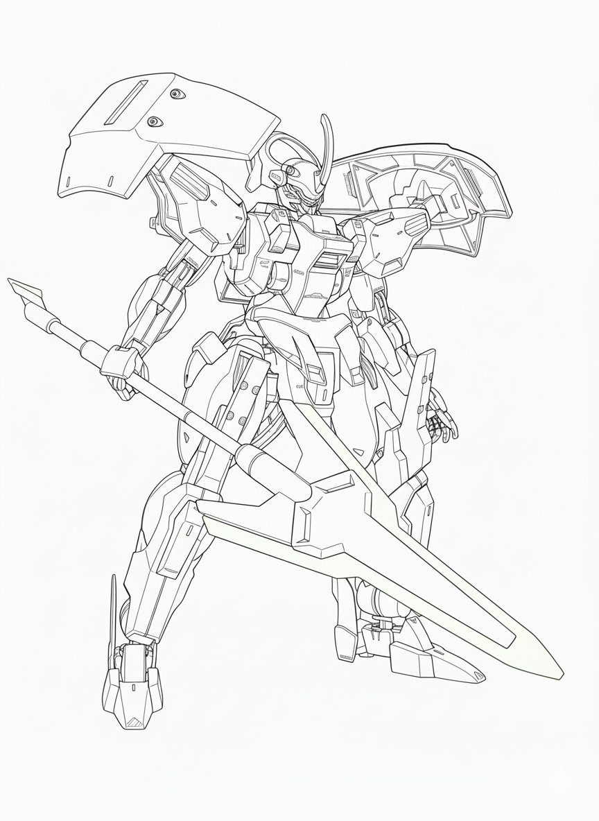 Geminiの線画変換をやってみた。 かなりの精度で驚く。 デカールも認識