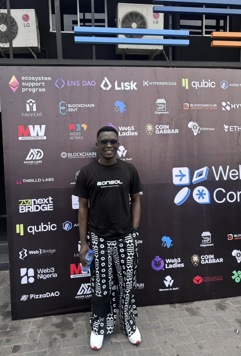 luxorcode's tweet image. Had an amazing time at this year #Web3LagosConference

I got an opportunity to interact with projects, developers, preaching the message of verifiable compute on Solana with @bonsol_labs 

Stay tuned.

Pictures here 👇