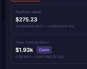 [COMPLETED]

🚀10 SOL → 100 SOL Challenge | Only DAMMv2🚨

-------
Start: 10 Sol
Day 1: 13.1 Sol
Day 2: 20.35 Sol
Day 3: 25.54 Sol
Day 4: 23.44 Sol
Day 5: 28.31 Sol
Day 10: 59.21 Sol
Day 19: 114.82 Sol
-------

 And this was my last position that pushed me over 100, a DAMMv2