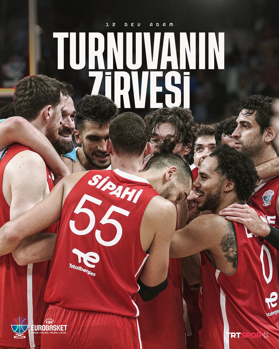 🔹 Dört maç sonunda namağlup grup lideri
🔹 +95 ile turnuvada en iyi averaja sahip takım
🔹 Turnuvada en fazla 2 sayılık isabet bulan takım
🔹 Turnuvada en fazla 3 sayılık isabet bulan takım

🇹🇷 12 Dev Adam gururla sunar.